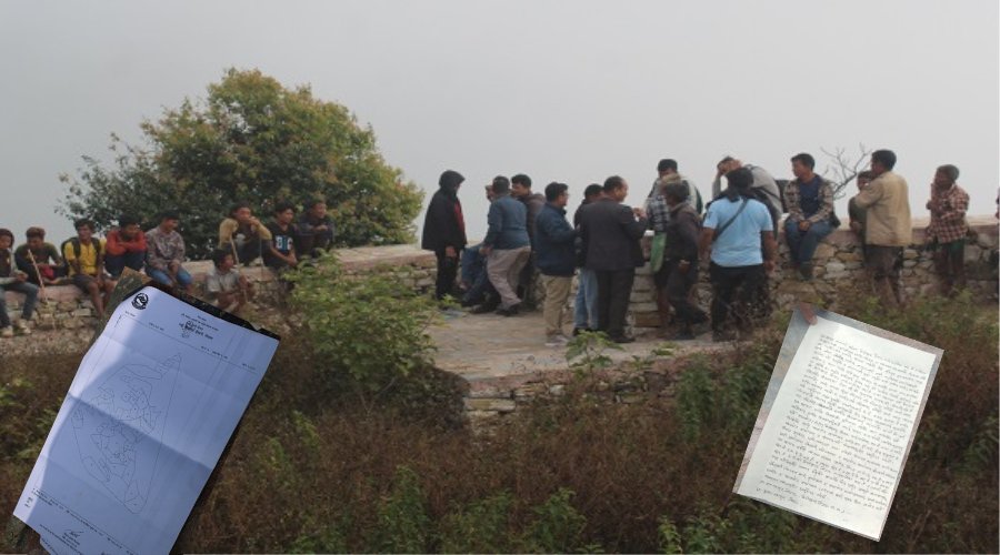 धादिङको जग्गाको मोठ र नक्सा चितवनतिर, मोठ उता परेपछि महादेवस्थानका चेपाङलाई सास्ती 