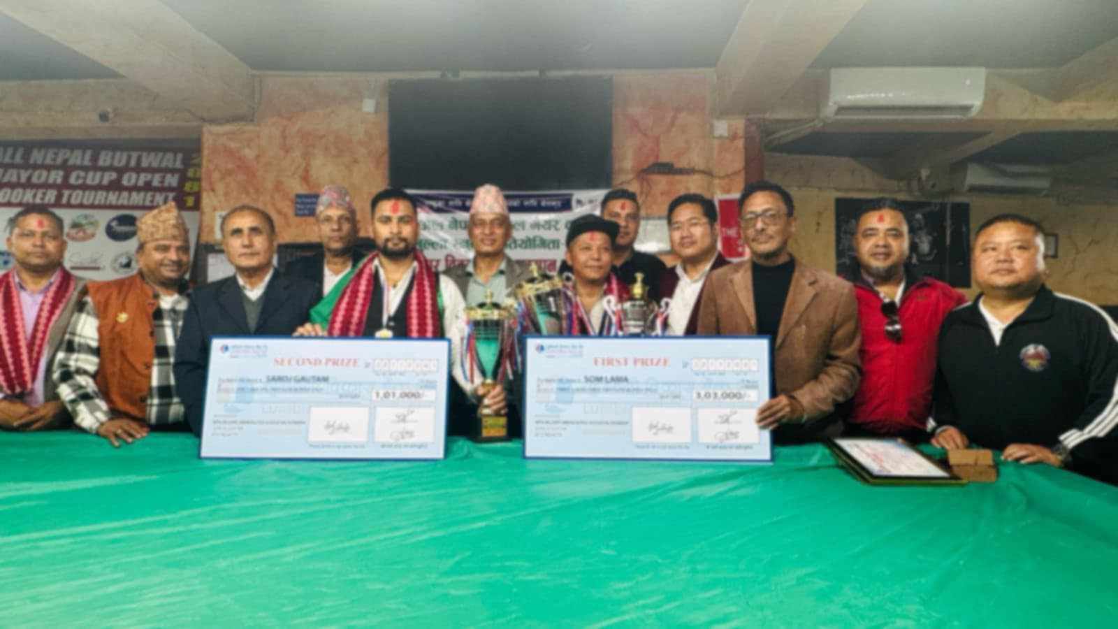 अल नेपाल ओपन स्नुकर च्याम्पियनसिपको उपाधि हेटौंडाका सोम लामालाई