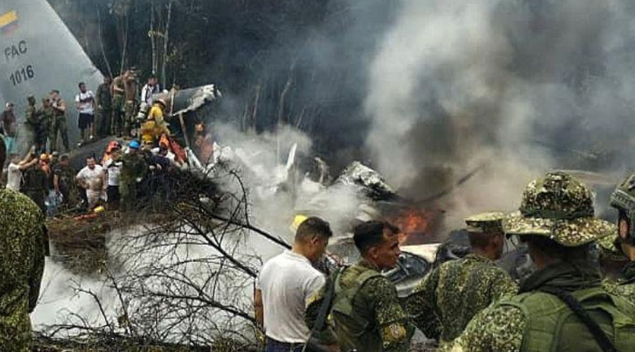 कोलम्बियामा सैन्य विमान दुर्घटना: ६६ जनाको मृत्यु,दर्जनाैं घाइते &laquo; News of  Nepal