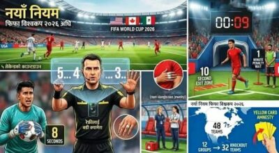 फिफा विश्वकप २०२६ अघि फुटबलमा नयाँ नियम