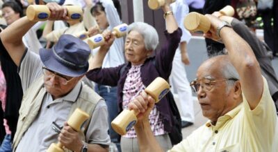 सय वर्ष बाँच्नेमा जापानीहरू सबैभन्दा अगाडि