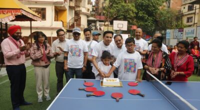 द रोलिङ स्टोन्स स्कुलमा विश्व टेबल टेनिस दिवस मनाइयो