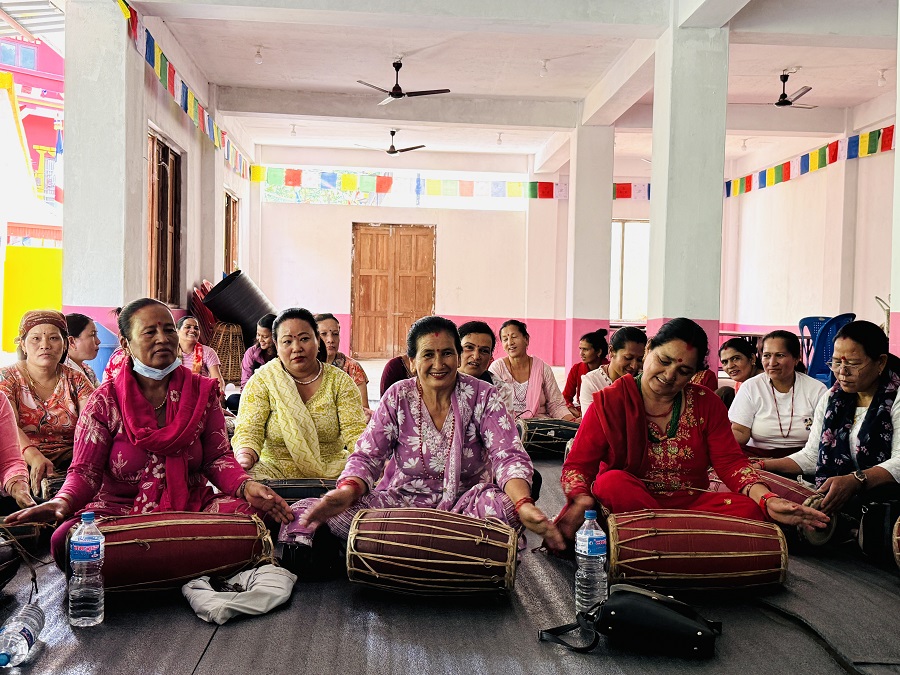 लोकसंस्कृति संरक्षणसँगै महिलालाई सशक्त बनाउन मादल तालिम