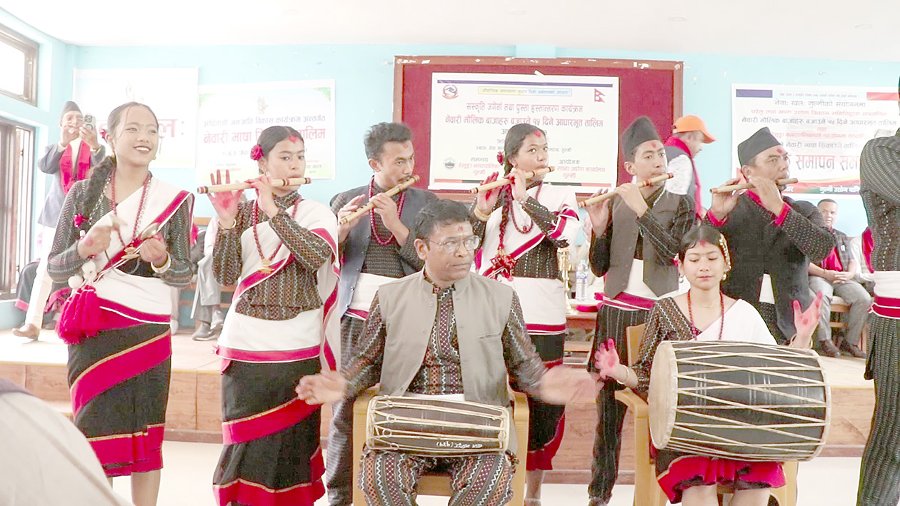 तम्घासमा गुञ्जियो नेवारी मौलिक धुन