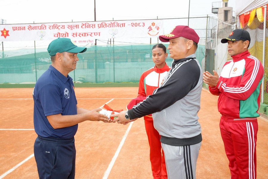प्रधान सेनापति राष्ट्रिय टेनिस प्रतियोगिता–२०८३ सुरु, २१८ खेलाडी प्रतिस्पर्धामा
