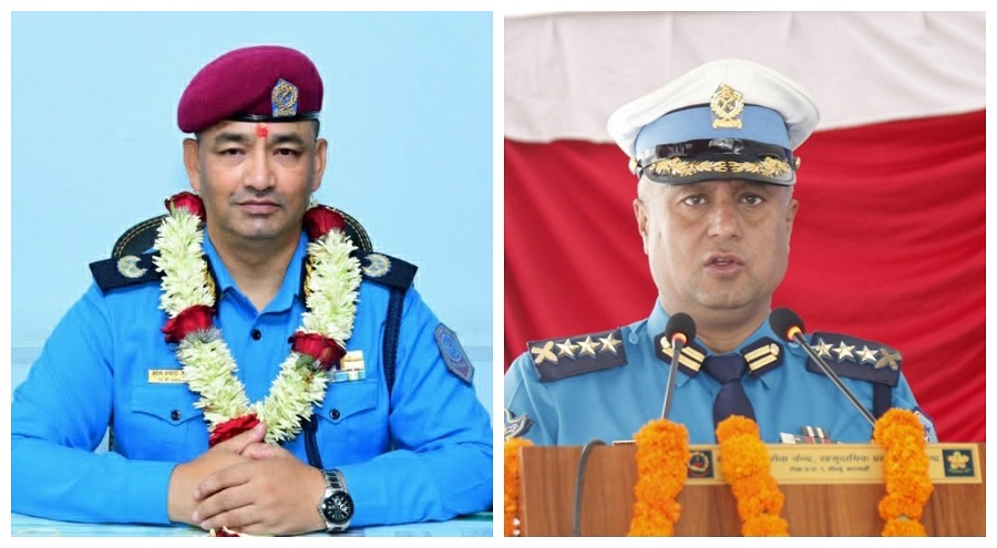 उपत्यका प्रहरी कार्यालयका डिआइजी अधिकारी र ट्राफिक प्रहरी प्रमुख अधिकारी पुरस्कृत 