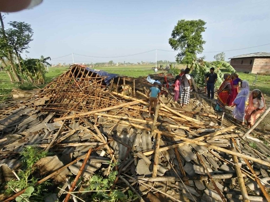 हावाहुरीमा घरको खावा ढल्दा महिलाको मृत्यु