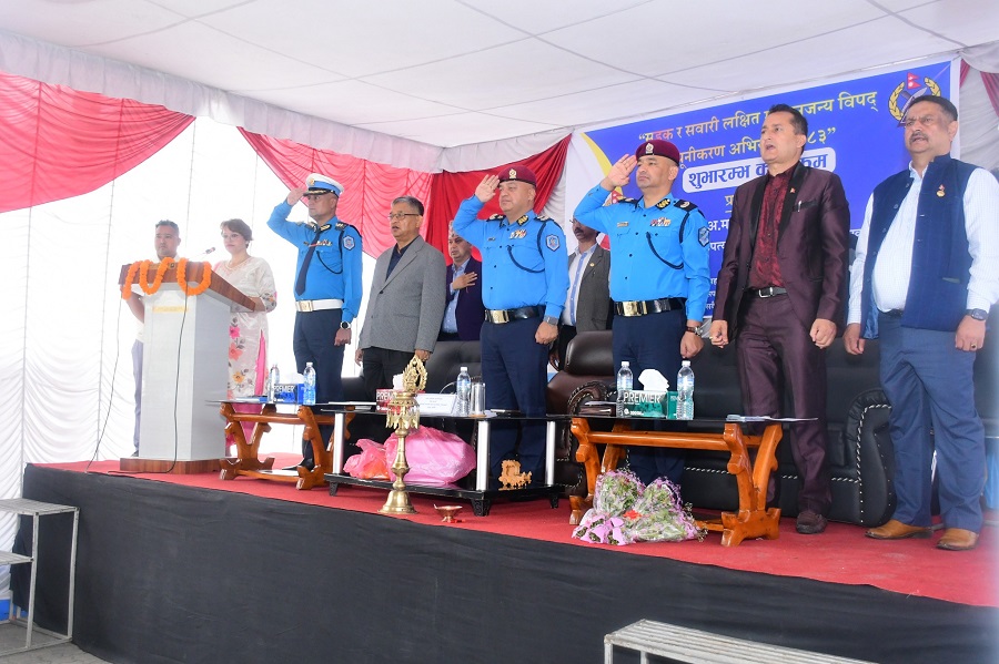 ‘सडक र सवारी लक्षित मनसुनजन्य विपद् न्यूनीकरण’ अभियान सुरु